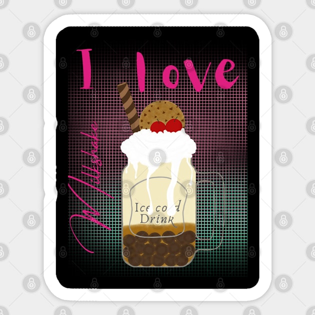 I love milkshake Sticker by Prince